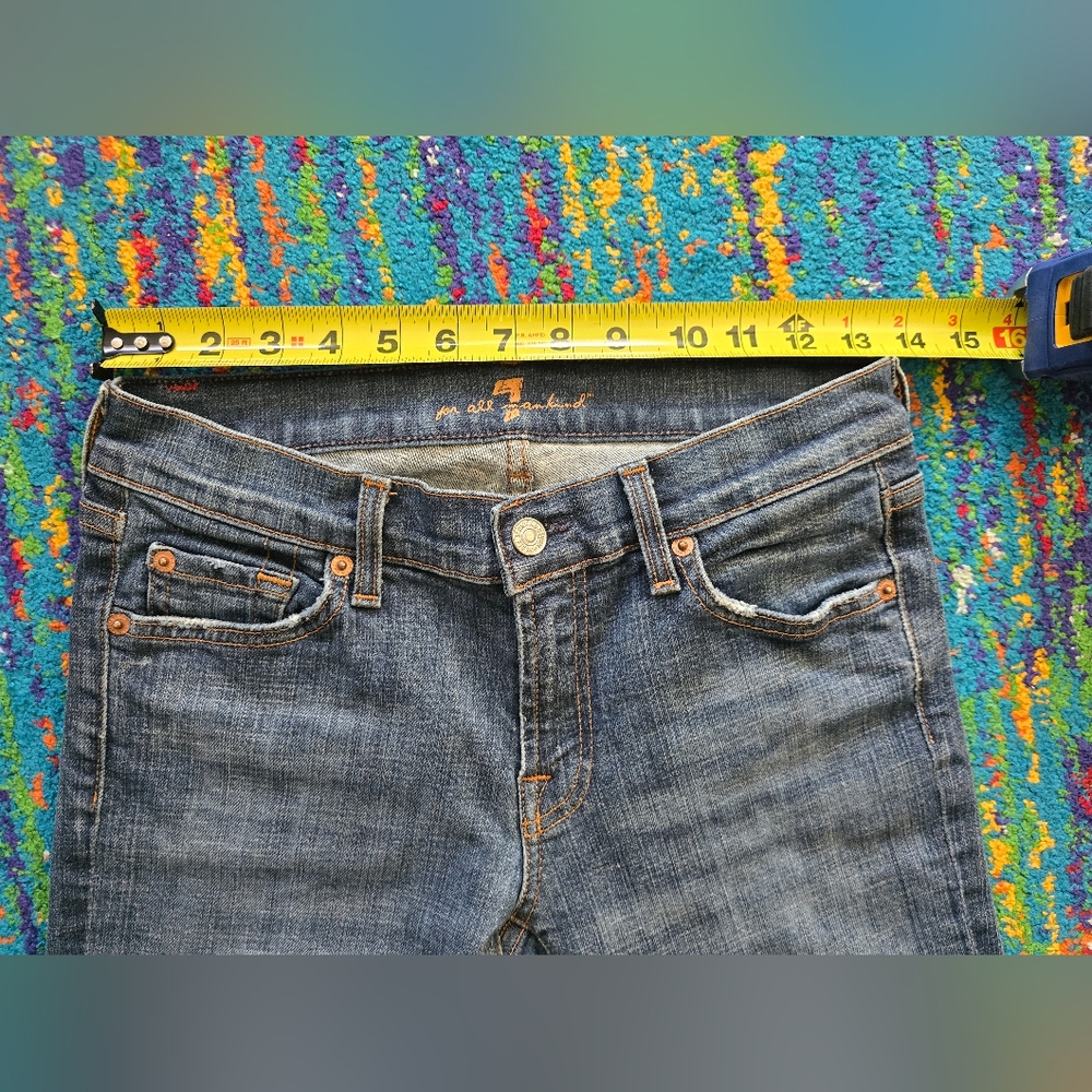 7 For All Mankind Flare Size 29 X 33L Womens Jeans - Picture 7 of 13
